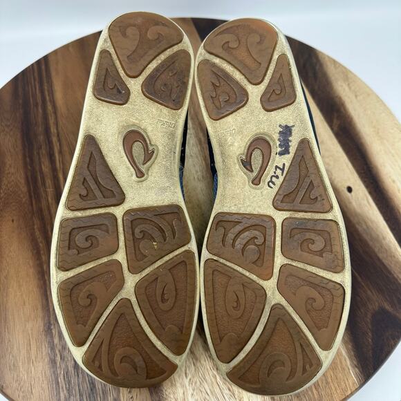 Olukai Nohea Moku Men Blue Lightweight Mesh Slip On Sneakers Size US 10 - Picture 7 of 8